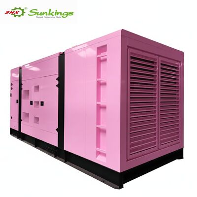 comprar Gerador diesel rosa trifásico de 800KVA/640KW personalizado com alternador ATS Stamford 50/60 Hz Tipo silencioso de frequência online manufacture
