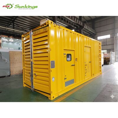 Personalizado para SCF1500 40HQ Containerized Diesel Generator MTU Silent Tipo 50/60Hz 480V ATS Opção 1800 RPM 80% Eficiência 1.5