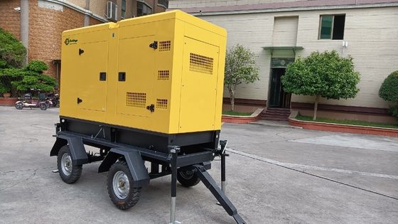 230V do móbil diesel de Protable de 500 geradores do reboque do quilowatt central elétrica silencioso super