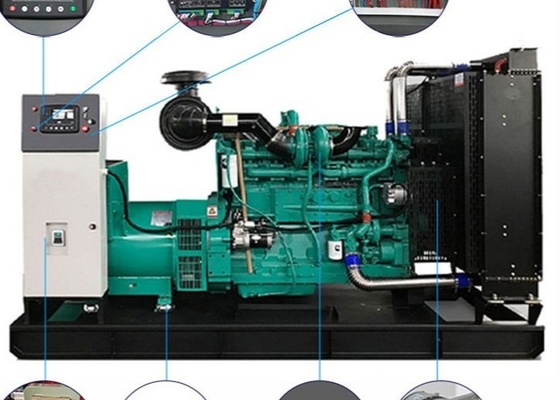 Escola diesel do grupo de gerador de 6LTAA9.5-G3 Cummins tipo silencioso aberto Genset de 3 fases