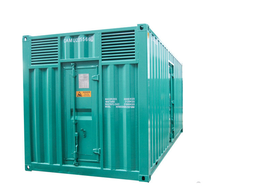 Central elétrica de carregamento diesel à espera à prova de som do gerador 2MW única Cummins